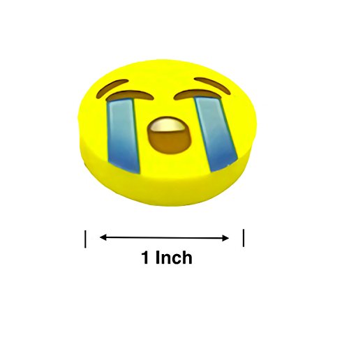 O'Hill Pack of 60 Pack Emoji Pencil Erasers 16 Emoticons Novelty Erasers for Easter Egg Fillers Party Favors School Classroom Prizes Rewards