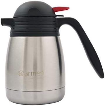 Warmeo Refresh Stainless Steel Vacuum Flask Tea/Coffee Pot,600ml - 1 Pcs,Silver
