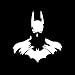 Batman Face WHITE Vinyl Car/Laptop/Window/Wall Decal