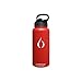 refresh2go 32oz Excursion Vacuum Insulated Stainless Steel Filtered Water Bottle, Red