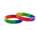 Rainbow Silicone Pride Flag Wristbands - Adult Gay Pride Bracelets for Men & LGBT Bracelets for Women (Pack of 50)