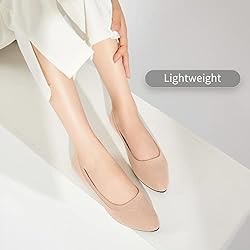 BABUDOG Women's Mesh Flats Shoes Pointed-Toe Dress