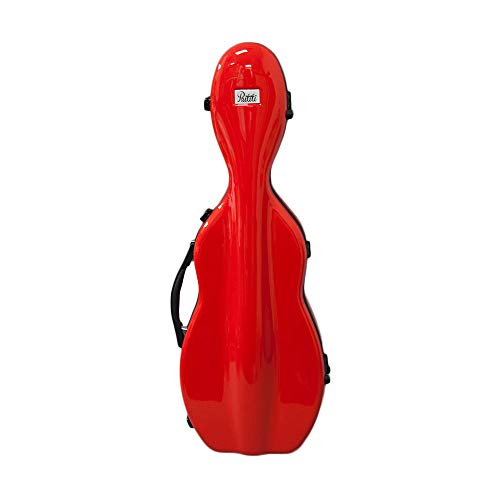 image for PAITITI Cello Shaped Full Size Durable Super Light Fiber Glass Violin 