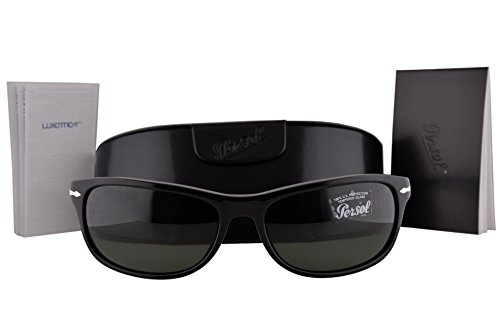 Persol po3156s sunglasses black w/green lens 9531 po 31…
