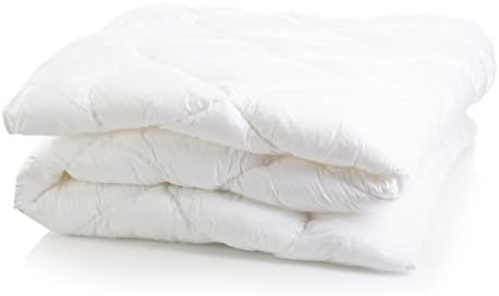 Continental Bedding Twin Size 68x86 Inch Siberian 800 Fill Power 100% White Goose Down European Comforter
