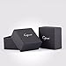 Caperci Men's Contemporary Round Carbon Fiber Tuxedo Shirt Cufflinks, Perfect Fathers Day Gifts for Dad
