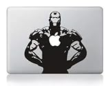 Tpglobe Cartoon Iron Man Macbook Decals Sticker , Character Removable Vinyl Skin Apple Sticker Macbook Decal Cover for Macbook Air Pro Retina 13 15 Inch