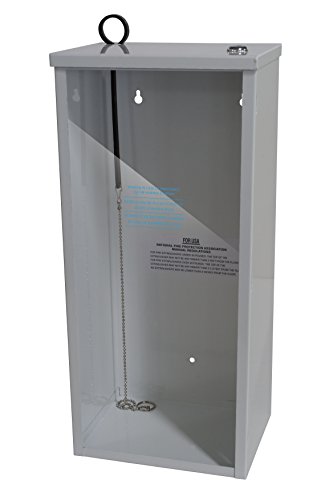 Sandusky Lee 8012-9 Fire Extinguisher Cabinet, Semi Recessed, 5 lb, White