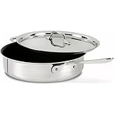 For All-clad D5 POLISHED NONSTICK 5-ply Stainless-Steel 3-Qt Saute Pan