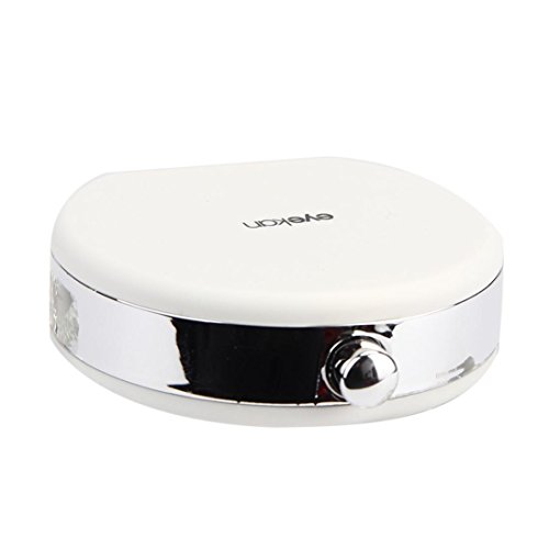 Contact Lens Box, TONSEE Retro Contact Lens Case Travel Kit Holder With Mirror (White)