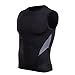 AIRAVATA Men's Sleeveless Cool Dry Breathable Elasticity Sportwear Compression Tank Top