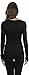 ToBeInStyle Women's V-Neck Long Sleeve Top - Black - Large