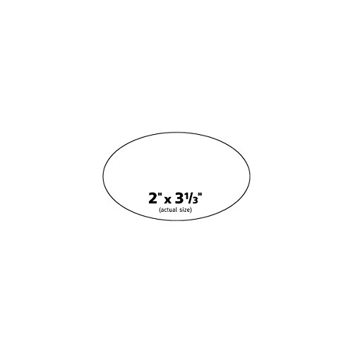 Avery Print-To-The-Edge Glossy Oval Labels, True Print, 2" x 3.3", Pack of 80 Oval Labels (22820)