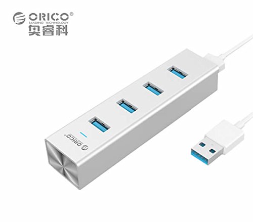 HUB ORICO 4 portas USB 3.0 Super Speed prata - H4013-U3-SV
