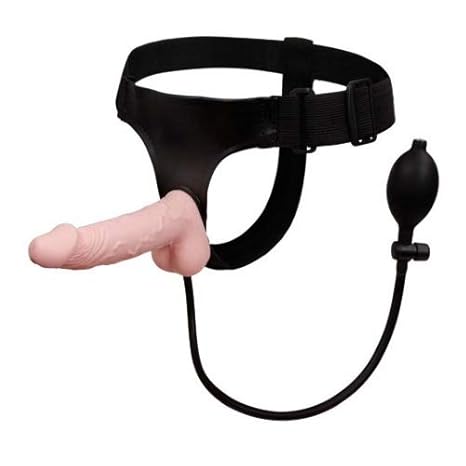 Aufblasbarer Strap-On Dildo 17,2 CM : Umschnall-Dildo Inflatable Pump Dildo