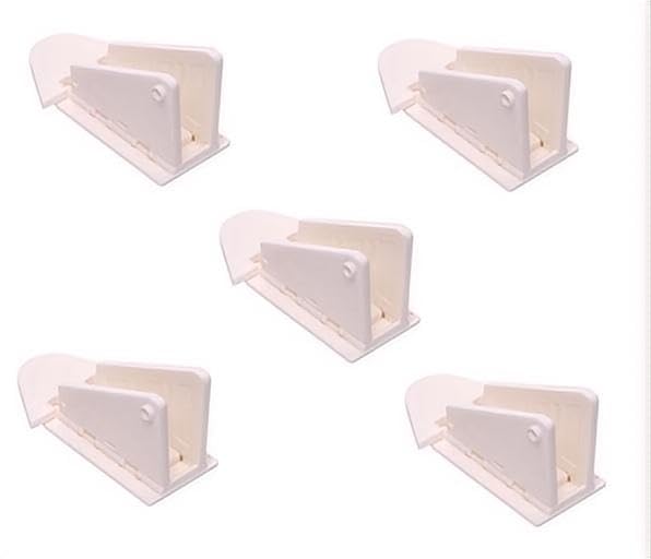 Photo 1 of ZZYWWP 5 Pcs Sliding door child lock sliding glass door child lock No Drilling Required, Child Slip-Resistant Door and Window Limiter (White)