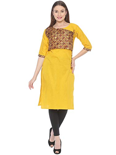 Dear Mom Women's Cotton Nursing/Feeding/Maternity/Easy Feeding Kurta/Kurti with Hidden Zippers for Breastfeeding Mothers