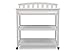 Delta Children Arch Top Changing Table with Wheels and Changing Pad, Greenguard Gold Certified, Bianca White