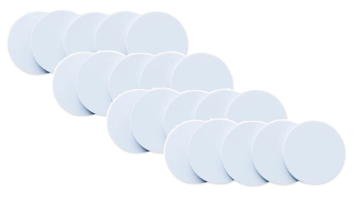 MCalle NFC NTAG215 PVC 25 mm Coin Blank Coins 504 Byte Rewritable Compatible with Amiibo and TagMo (20)