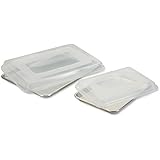 Nordic Ware 4 Piece Bakers Half and Quarter Sheet Combo Pack with Lids