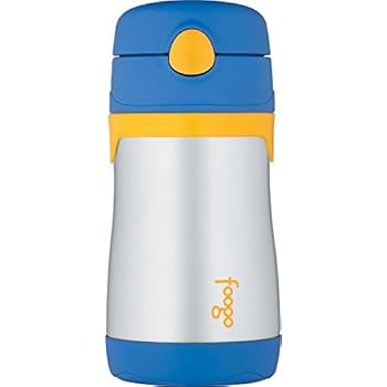 Foogo by Thermos Vacuum Insulated Straw Bottle - Blue - 10 oz