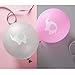 Pink Elephant Latex Balloons, 12 Inch (16pcs) Grey Girl Baby Shower or Birthday Party Decorations Supplies