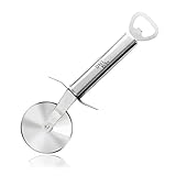 Pizza Cutter with a Bottle Opener, Stainless Steel Wheel, Pizza Slicer