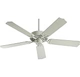 Quorum International 77525-67 Capri I 52-Inch Ceiling Fan, Antique White Finish with Antique White Blades