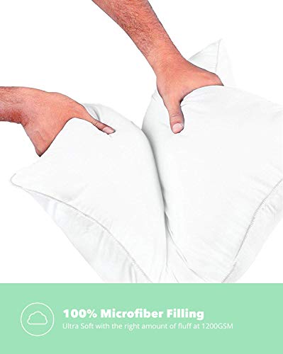 Celeep 2-Pack Queen Bed Pillows for Sleeping - 20 x 26 Inches Pillow - 900GSM Ultra Soft Sand Washed - //coolthings.us