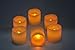 Set of 6 Flameless Candle with 12 CR2032 batteries,On-Off-Timer Switch Flickering Unscented Real Wax Battery Powered Decorative LED Candle 2” X 2”, Warm Light