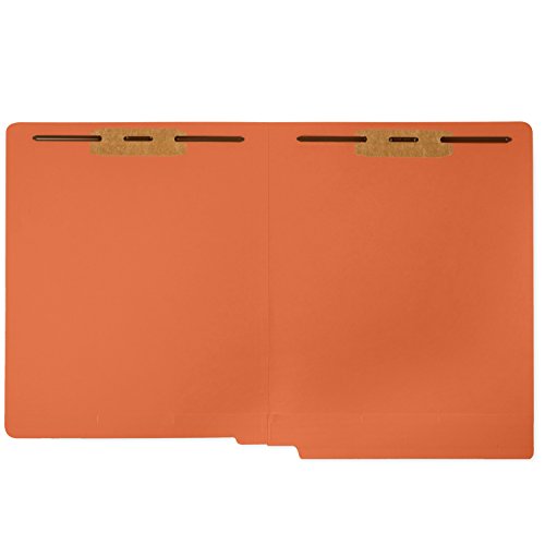 50 End Tab File Folders, Reinforced End Tab, 50 PACK (Orange)