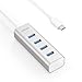 Anker USB C Hub, Aluminum USB C Adapter with 4 USB 3.0 Ports, for MacBook Pro 2018/2017, ChromeBook, XPS, Galaxy S9/S8, and More