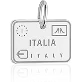 Jet Set Candy Sterling Silver Italy Passport Stamp Travel Charm