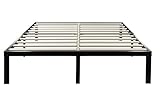 ZIYOO 14 Inch Platform Metal Bed Frame/3500lbs Heavy Duty/Strengthen Wooden Slat Support/Mattress Foundation/No Box Spring Needed/Quiet Noise Free, Twin/Twin XL/Full/Queen/King/Cal King (Queen)