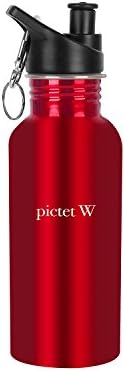PictetW Classic Stainless Steel water Bottle With Sport Cap (Red, 17oz)