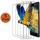 Samsung Galaxy A6 Screen Protector Glass, 5-Pack Tempered Glass Screen Protector, [9H Hardness][Bubble Free][Anti-Scratch],Compatible Galaxy A5 A8 2018, Gift for Boys, Girls, Men, Women