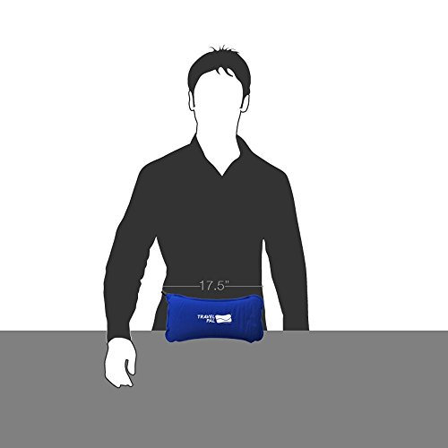 Travel Pal Therapeutic Self Inflating Lumbar Support Pillow Blue
