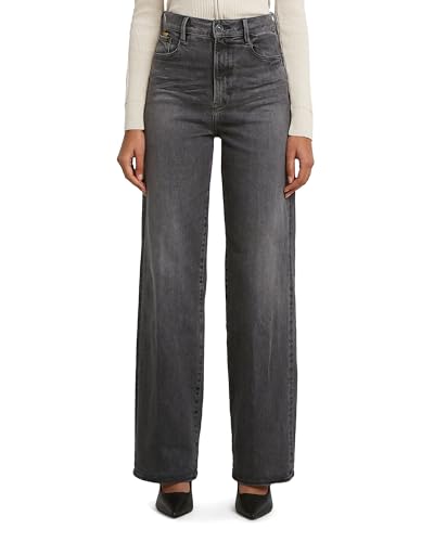 G-STAR Women's Deck 2.0 High Loose Jeans Schwarz (Worn In Black Sacramento D23591-D874-H402) 26W / 32L