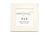 4x4 Picture Frame Solid Wood Handmade in the USA (Gallery Collection) - White