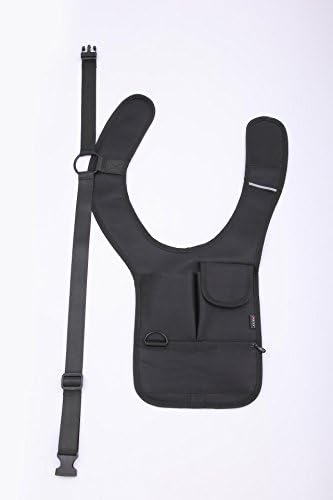 Runytek Multi-purpose Anti-theft Hidden Underarm Shoulder Bag Interphone Holder Concealed Pouch Phone Bag Wallet (Black Right Shoulder)