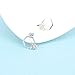 LUHE Honeycomb and Honey Bee Earrings Cute Sterling Silver Stud Earrings for Women