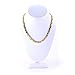 Hugs and Kisses Stainless Steel Stampato Necklace and Bracelet Set Gold Tone