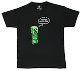 Creepers Gonna Creep – Minecraft Youth T-shirt: Youth Small (6-8) – Black, Online Clothing Store