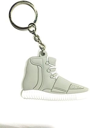 Cute Silicone Yeezy 750 Boost Key Chain Sneaker Keychain Kids Key Rings Key Holder Llaveros Chaveiro Porte Clef