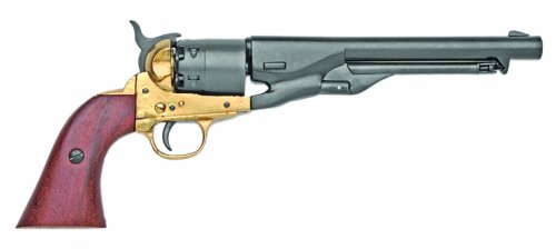 Denix M1861 Navy Issue Brass Revolver - Non-Firing Replica - //coolthings.us