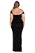 Doreen Women Drop shoulder Peplum Party Maxi Evening Dress