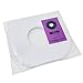 BIG FUDGE Vinyl Record Inner Sleeves 50x | Made from Heavyweight & Acid Free Paper | Album Covers with Round Corners for Easy Insert | Slim Record Jackets to Protect Your LPs & Singles | 7