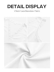 VIISHOW Womens V Neck Lace Trim Cami Tank top