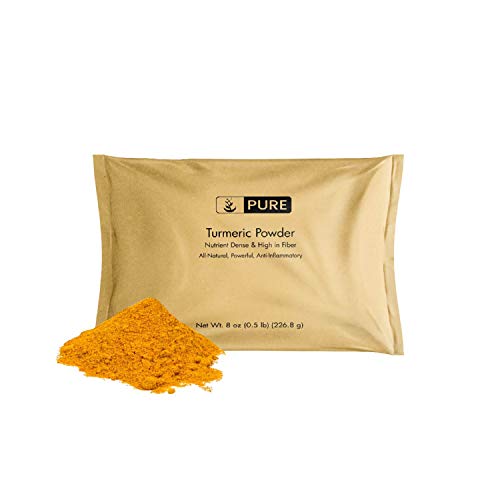 Pure Original Ingredients Turmeric Powder (8 oz), Food Grade, Natural, Spicy Flavor, Curry, Rice, Eco-Friendly