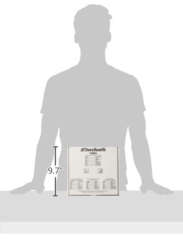 TheraBand Professional Latex Resistance Tubing For Upper Body, Lower Body, and Core Exercise, Physical Therapy, Lower Pilates, At-Home Workouts, and Rehab, 25 Foot, Green, Heavy, Intermediate Level 1